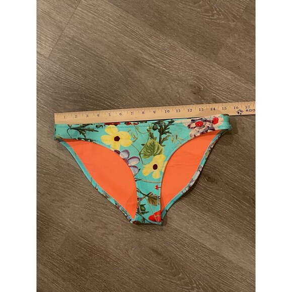 Bikini Bottom Triangl XLarge Womens Floral Teal Swimsuit Swimwear - Picture 3 of 6